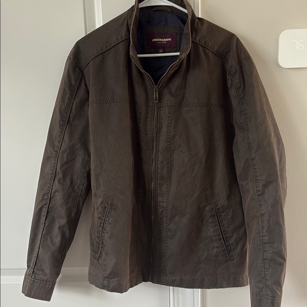 Men's Brown faux leather Jacket